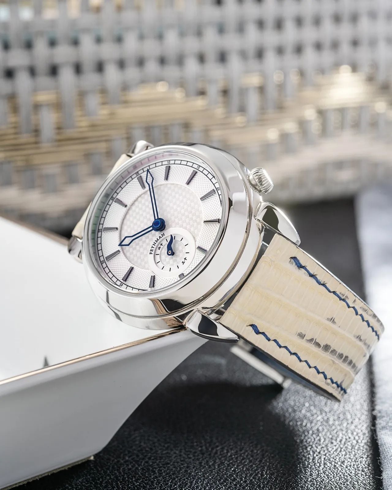Feynman Timekeepers One Snowflake (White)