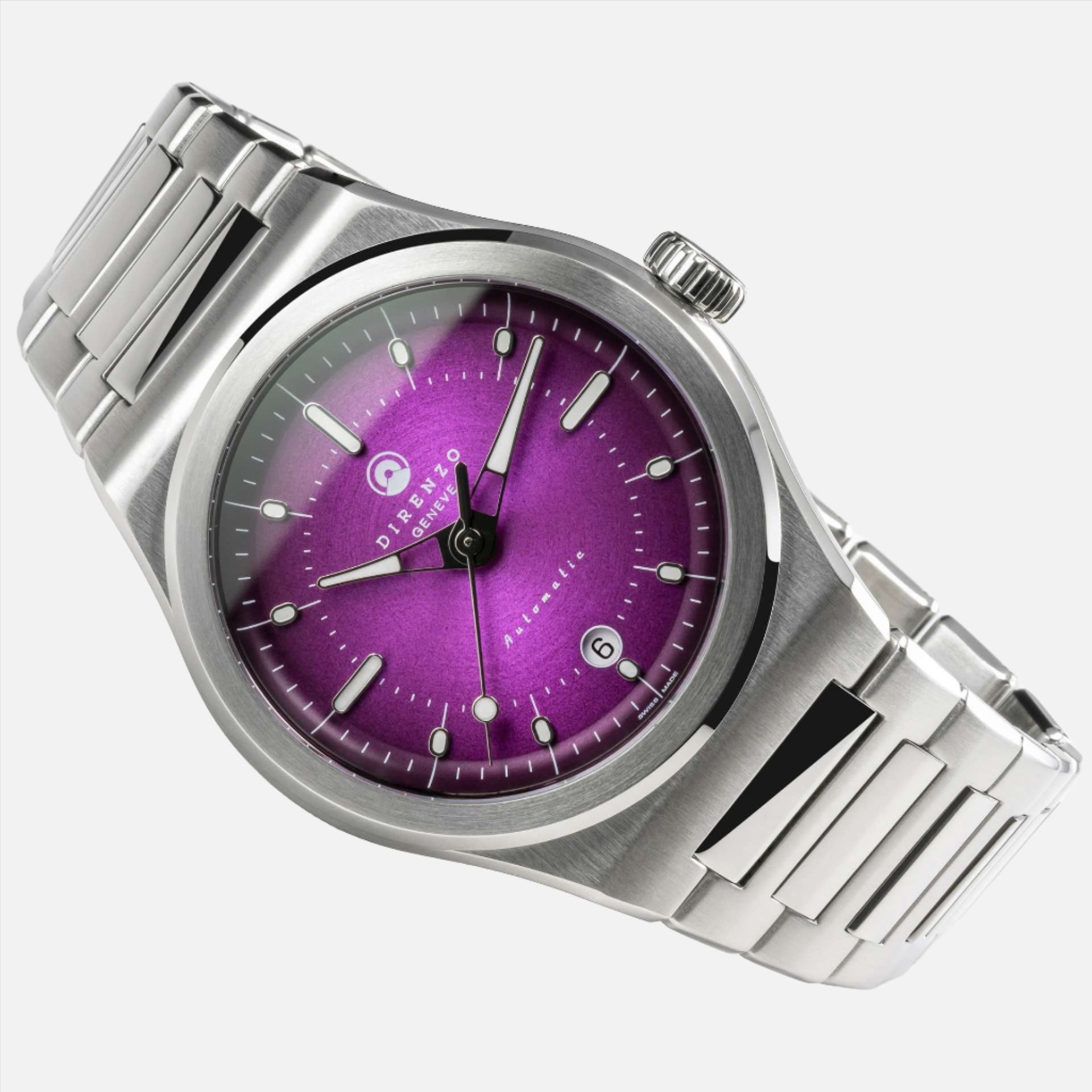 Direnzo DRZ-04 Mondial Purple (extra black silicone strap)