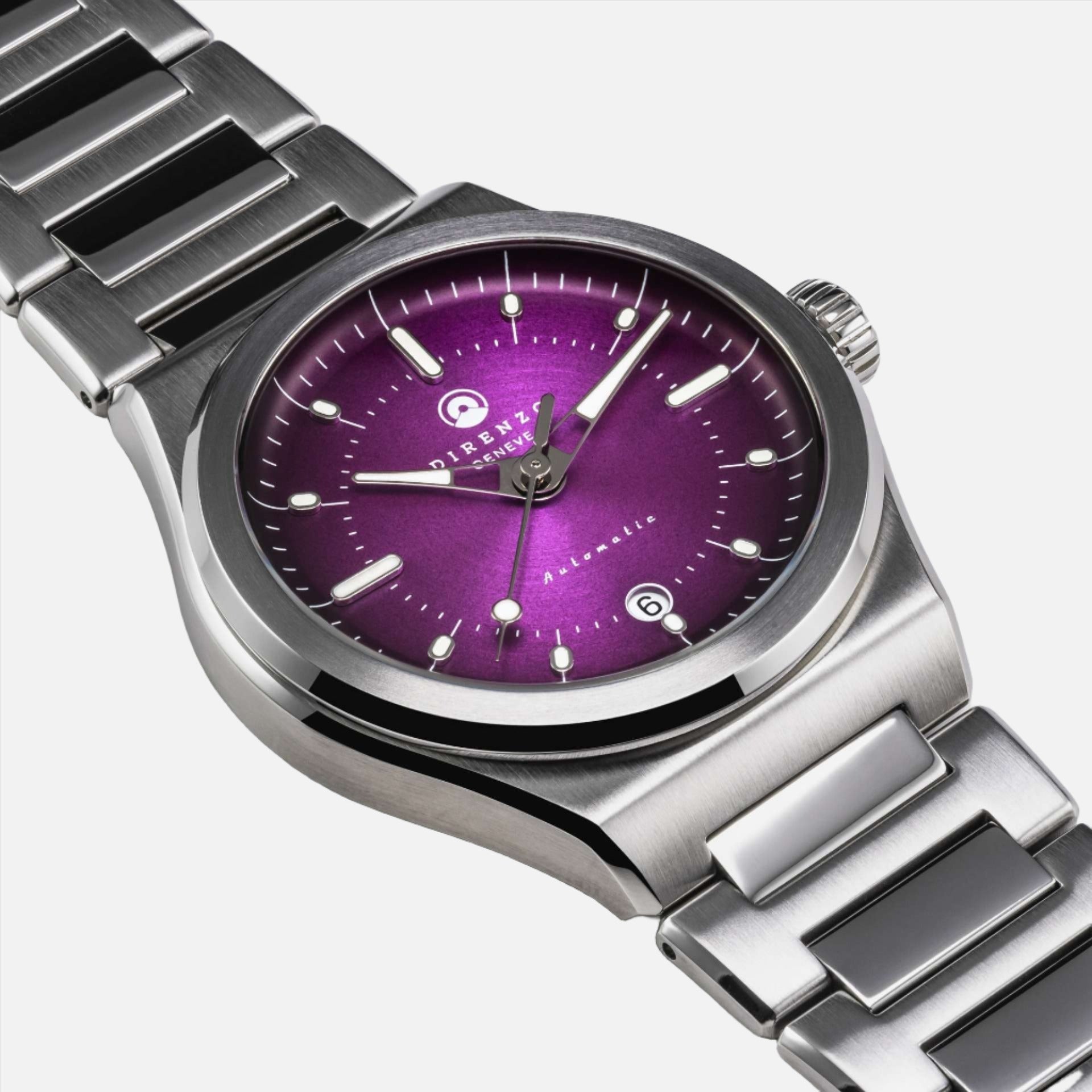 Direnzo DRZ-04 Mondial Purple (extra black silicone strap)
