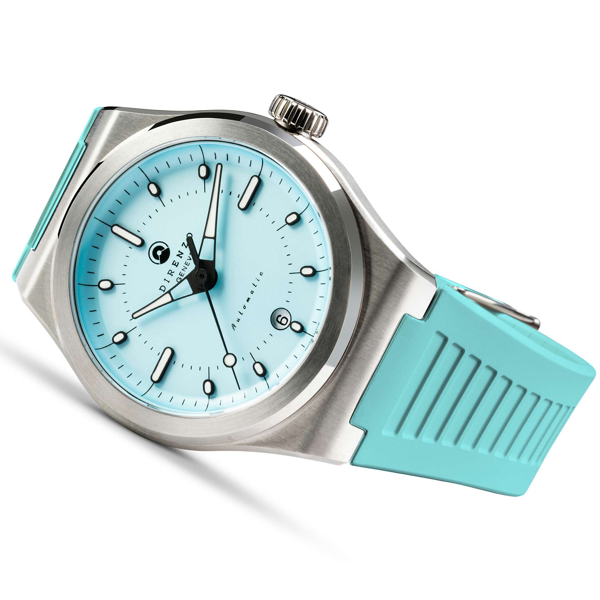 Direnzo DRZ-04 Mondial Light Blue (Tiffany) (extra light blue silicone strap)