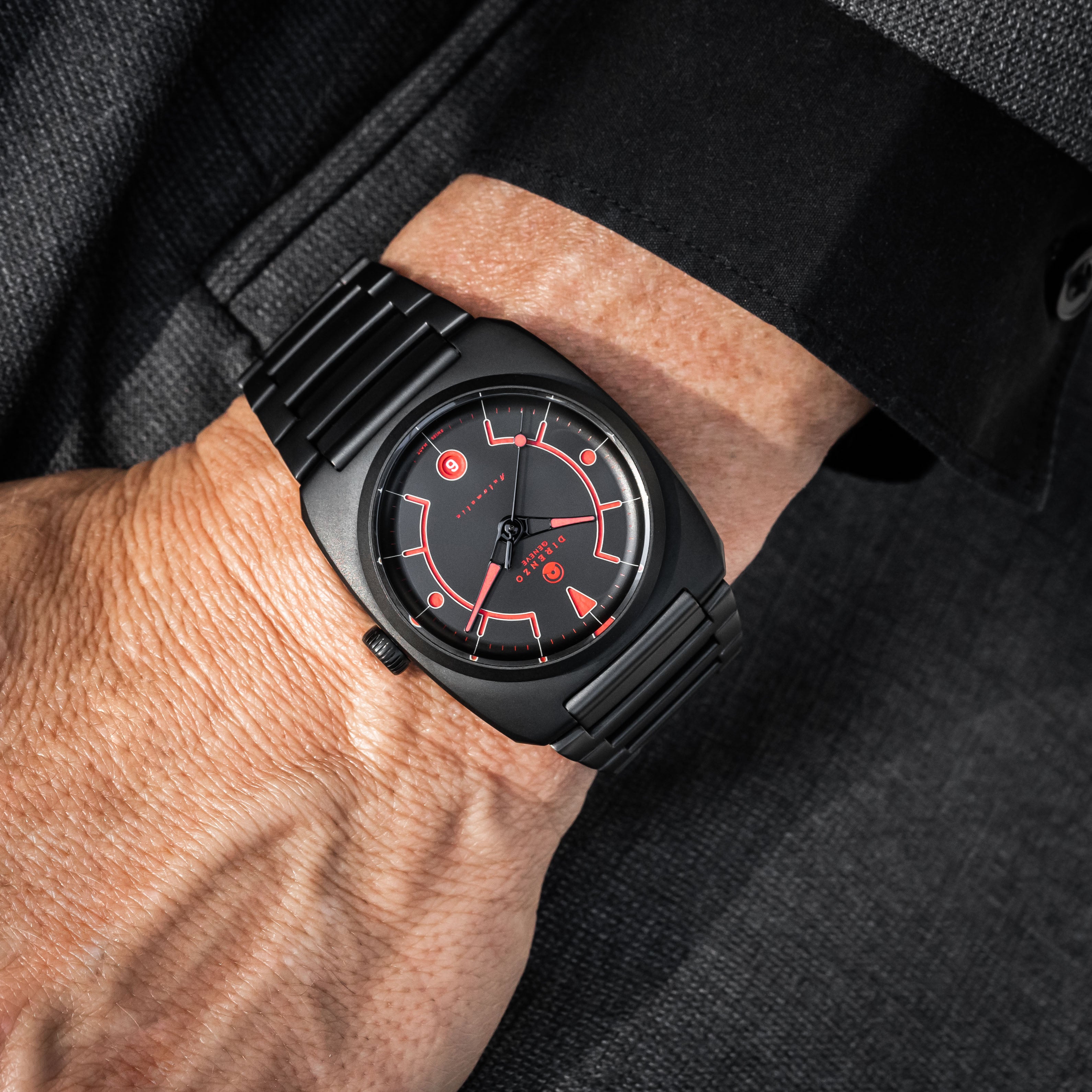 Direnzo DRZ-02R Aerolite LE Black (40 pieces worldwide - extra leather strap)