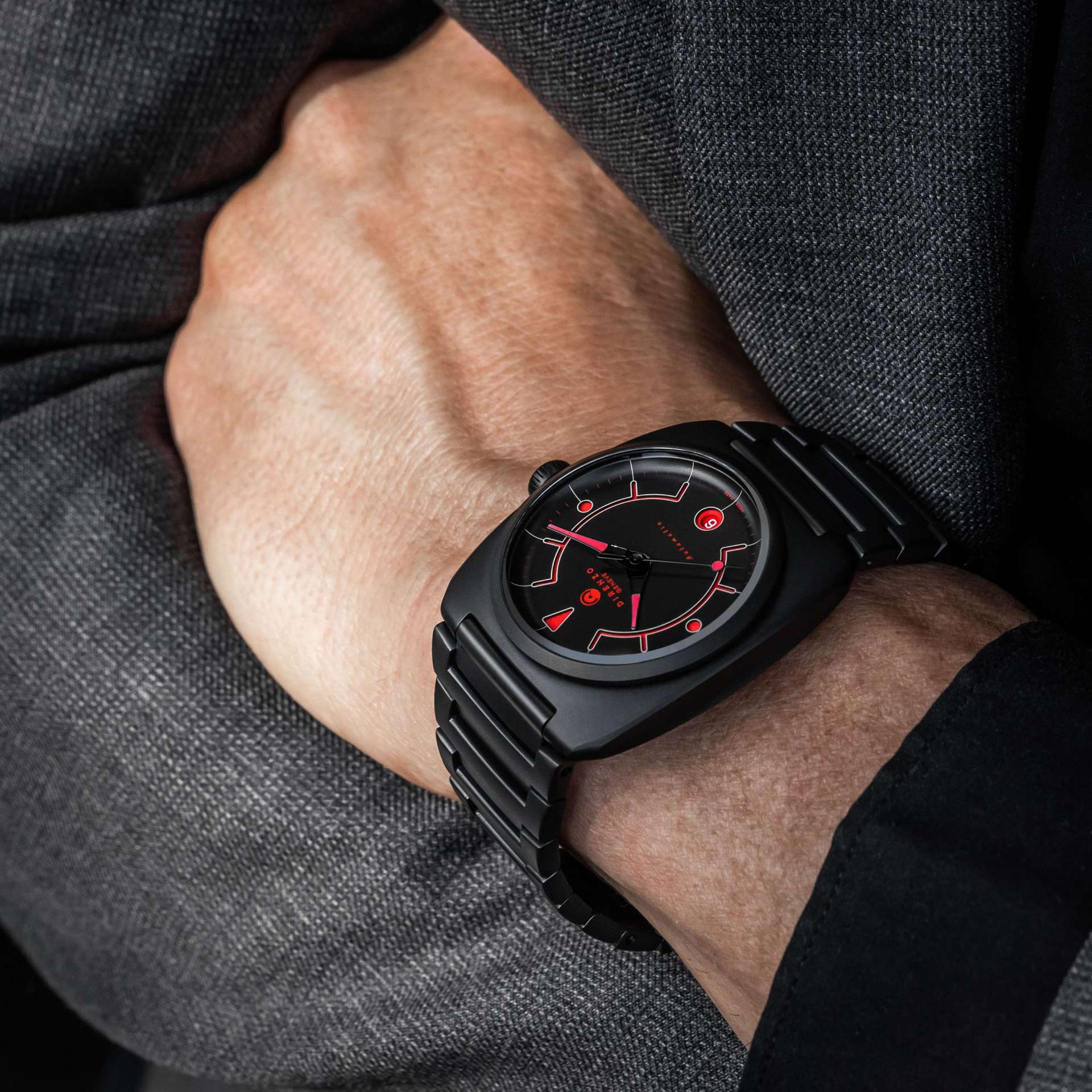 Direnzo DRZ-02R Aerolite LE Black (40 pieces worldwide - extra leather strap)