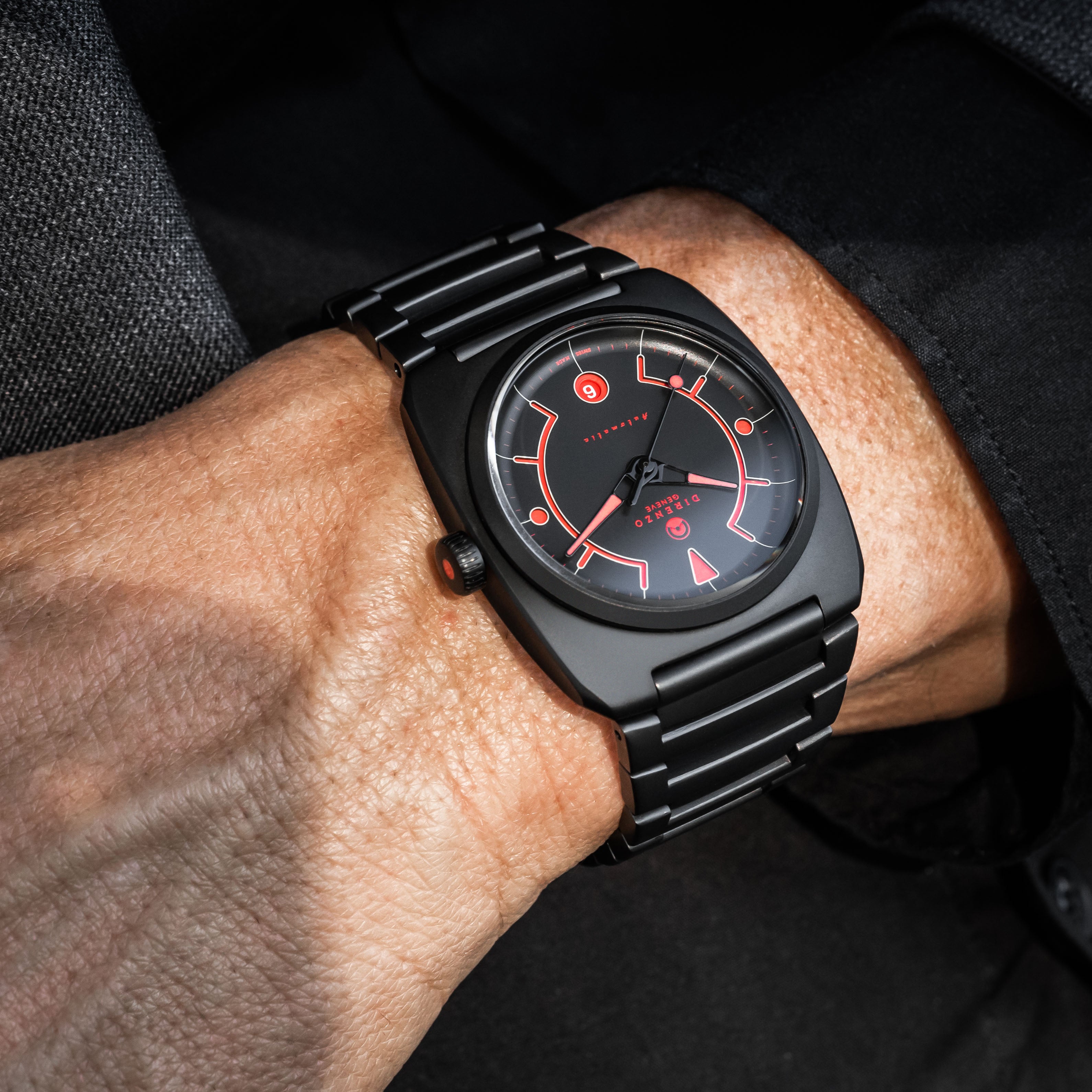 Direnzo DRZ-02R Aerolite LE Black (40 pieces worldwide - extra leather strap)