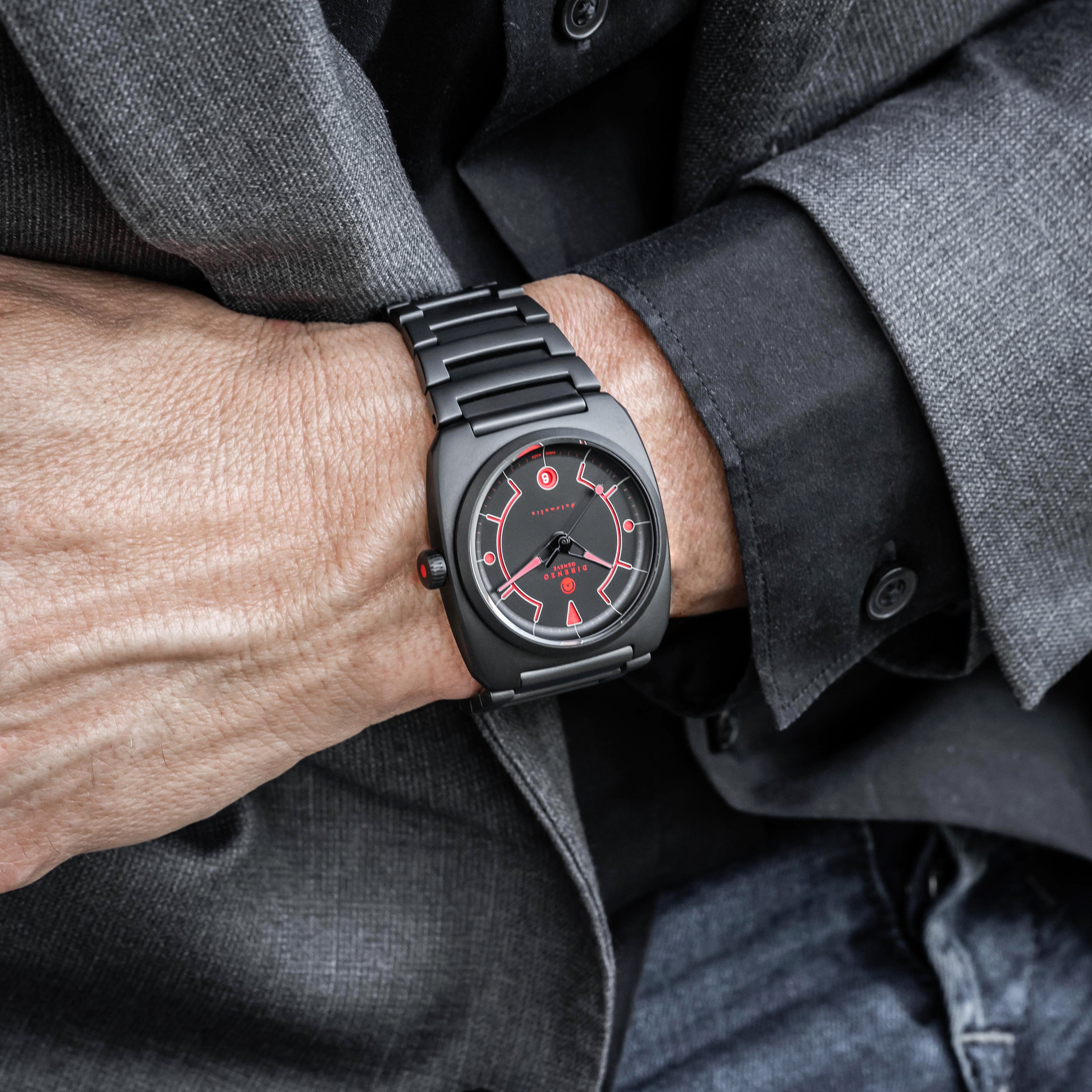 Direnzo DRZ-02R Aerolite LE Black (40 pieces worldwide - extra leather strap)