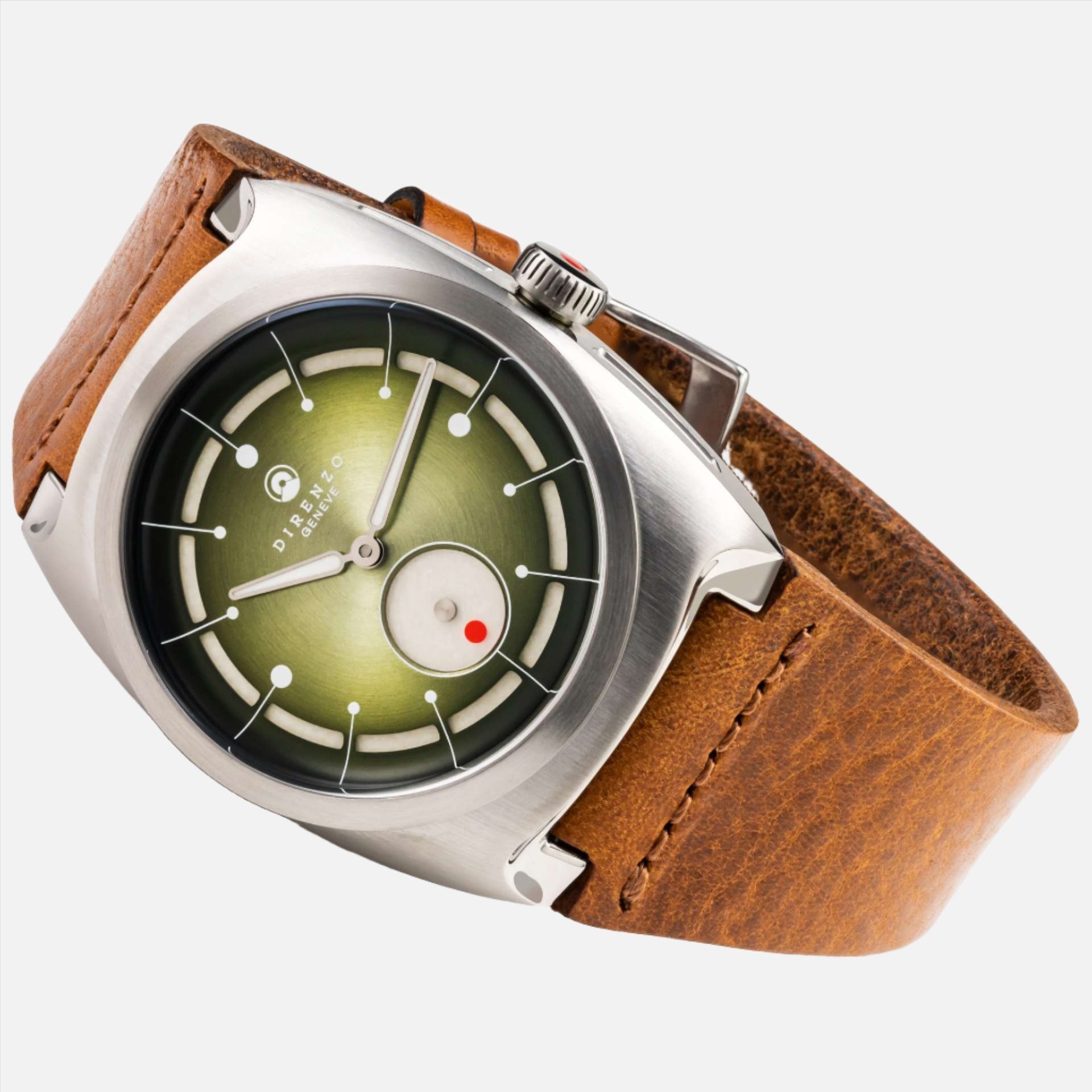 Direnzo DRZ-06 Green (Wandering Star) (Tan leather strap)