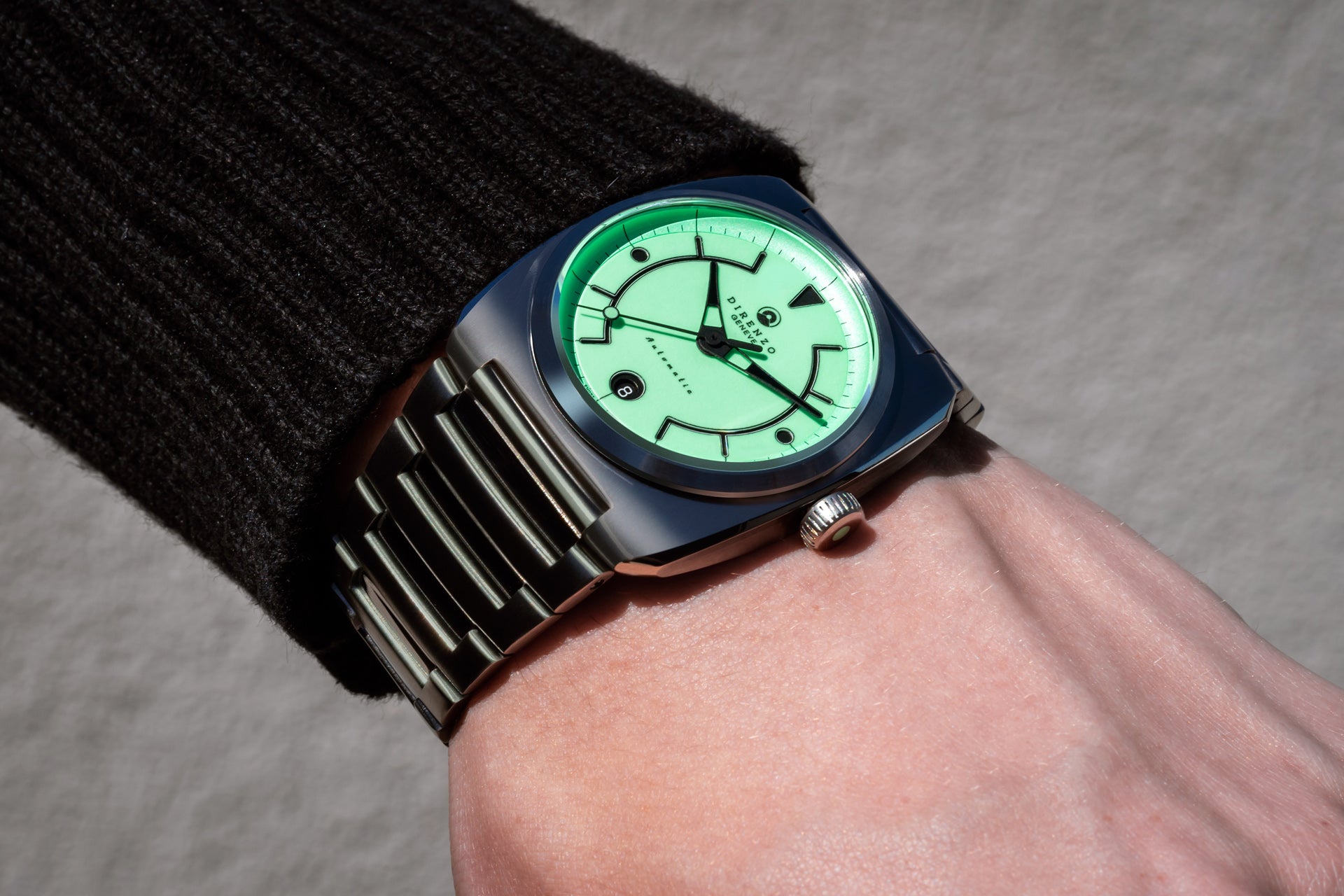 Direnzo DRZ 02R Aerolite 2026 - Mint Full Lume Dial - Date - Preorder Special Offer