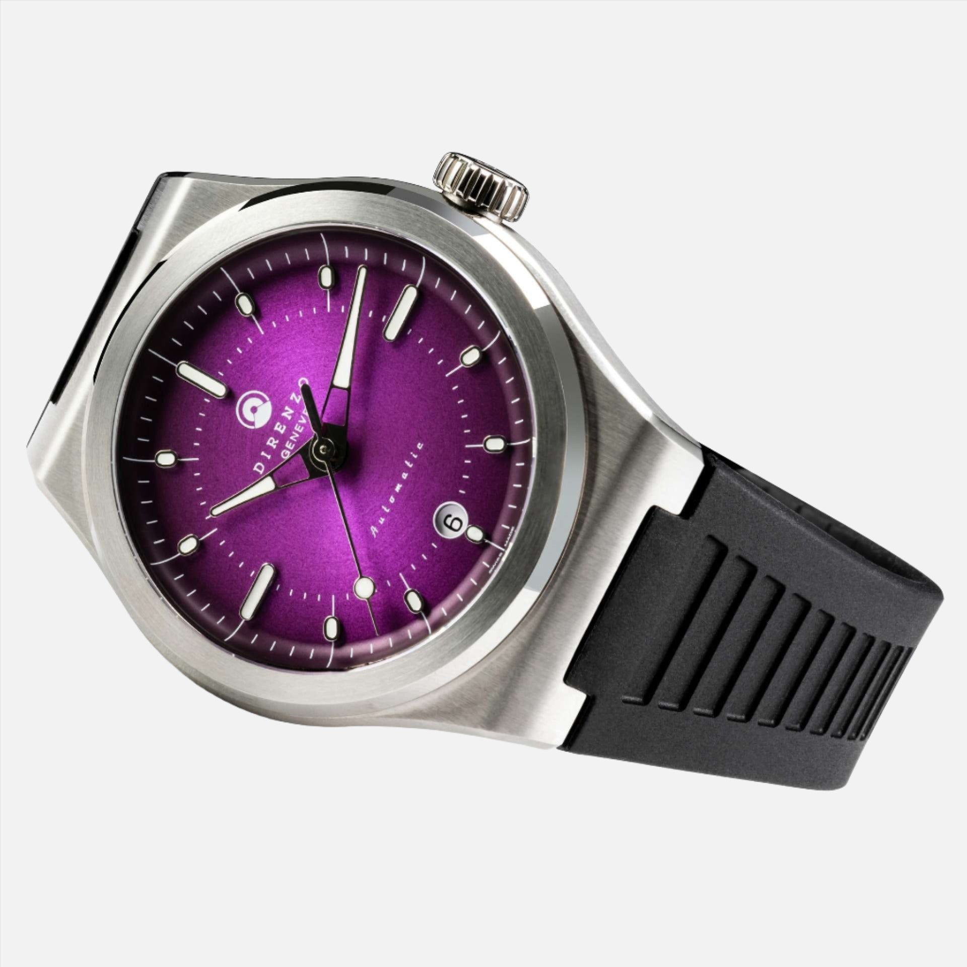 Direnzo DRZ-04 Mondial Purple (extra black silicone strap)