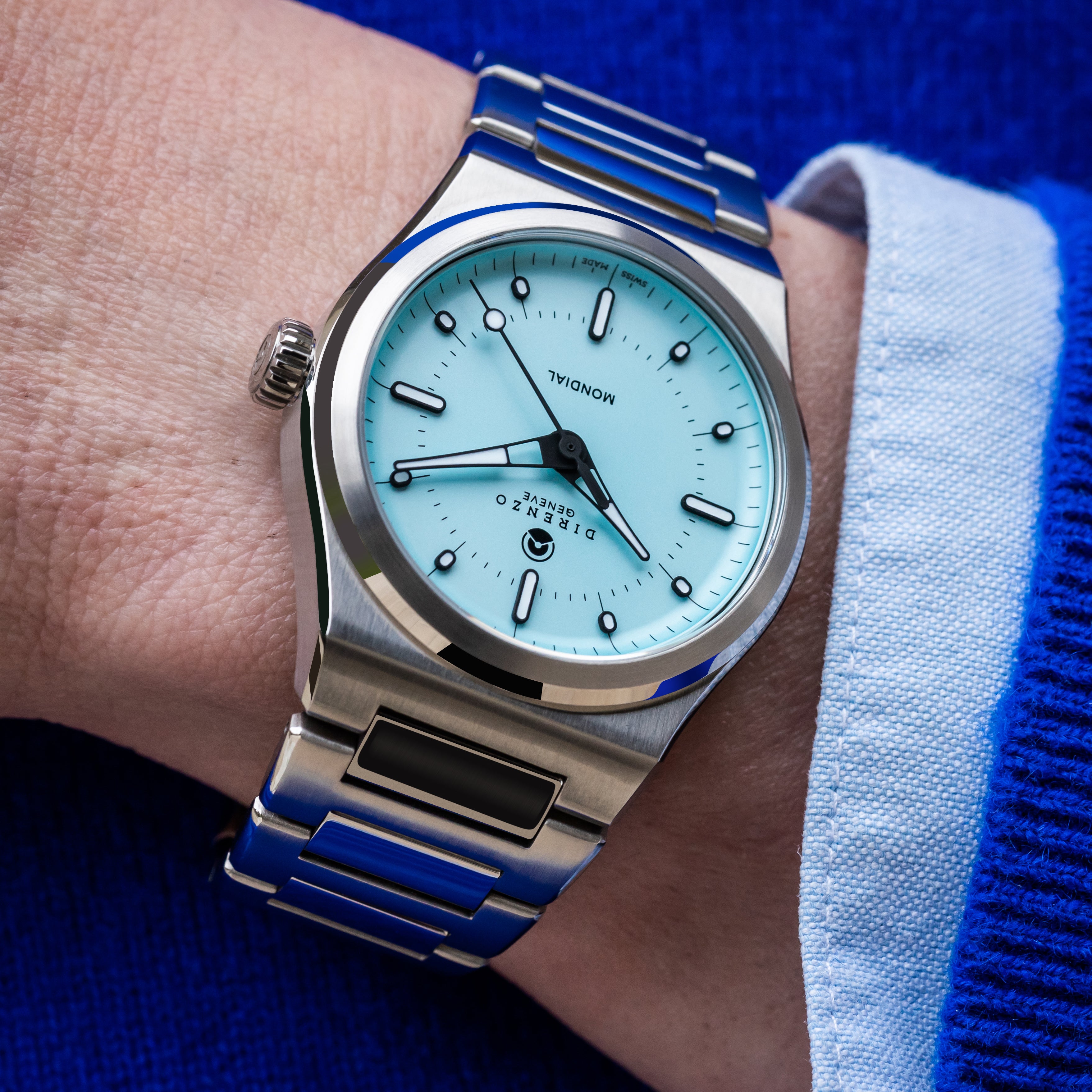 Direnzo DRZ-04R Mondial Tiffany Blue (No Date)