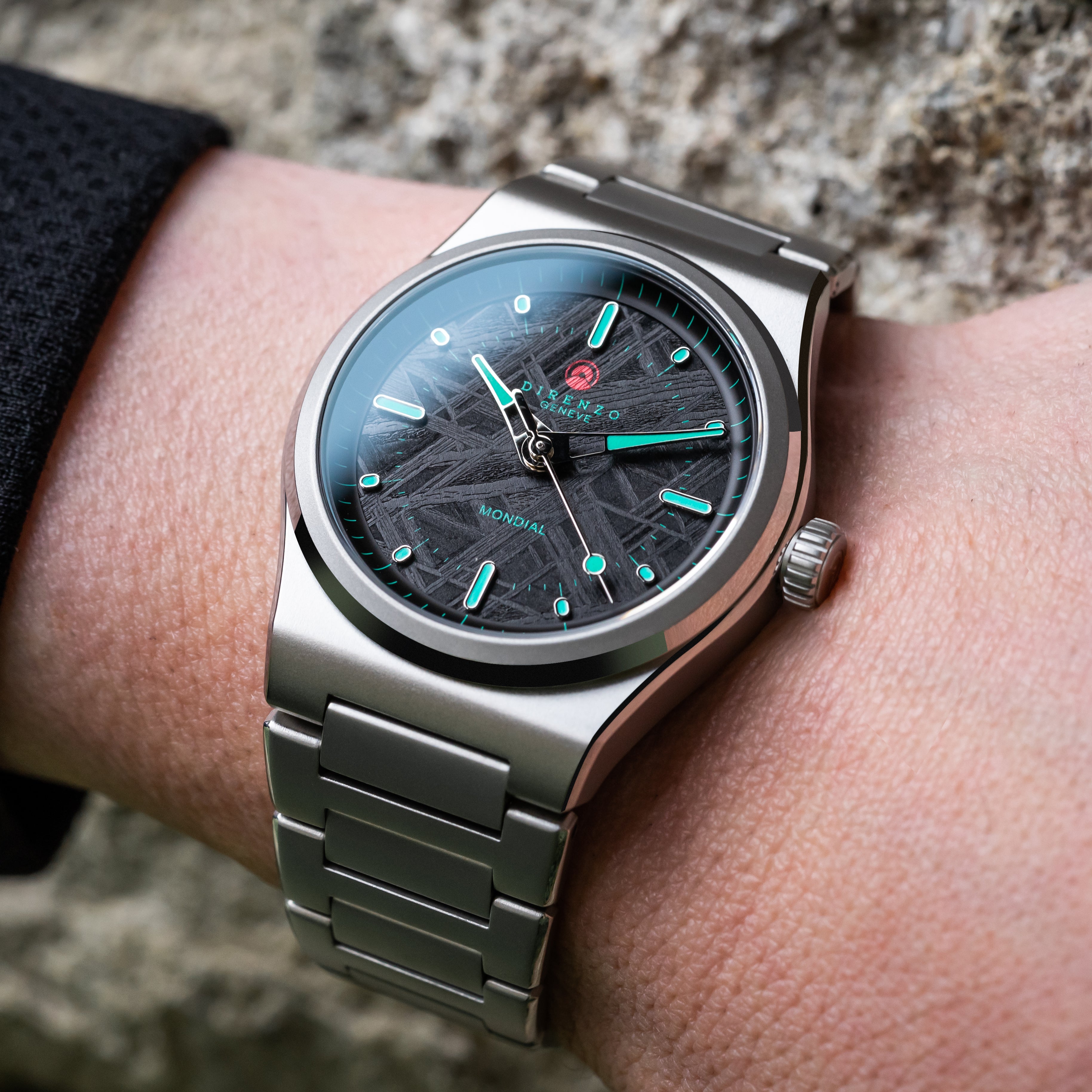Direnzo DRZ-04R Mondial LE Sandblast Meteorite (No Date) Deluxe set