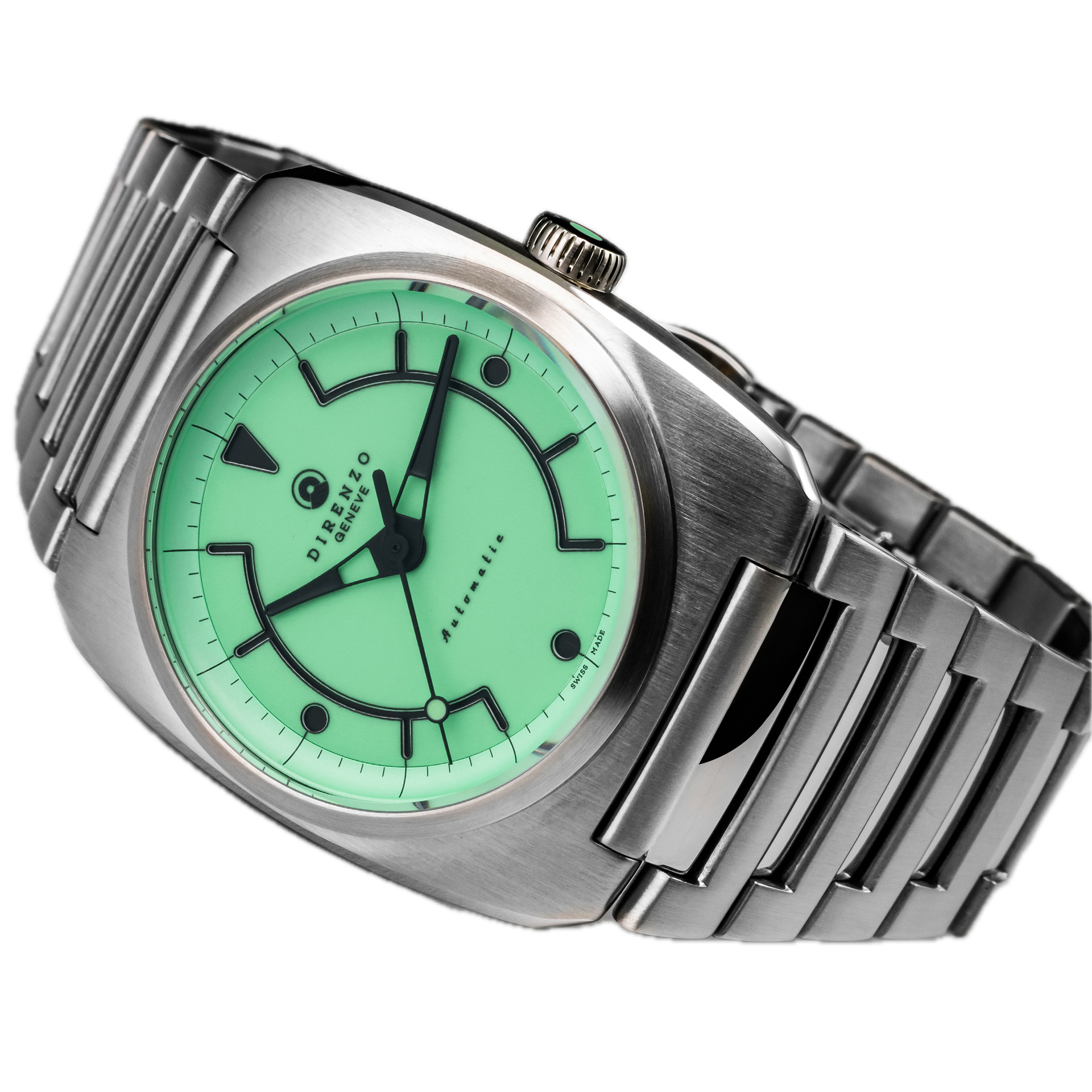 Direnzo DRZ 02R Aerolite 2026 - Mint Full Lume Dial - No Date - Preorder Special Offer