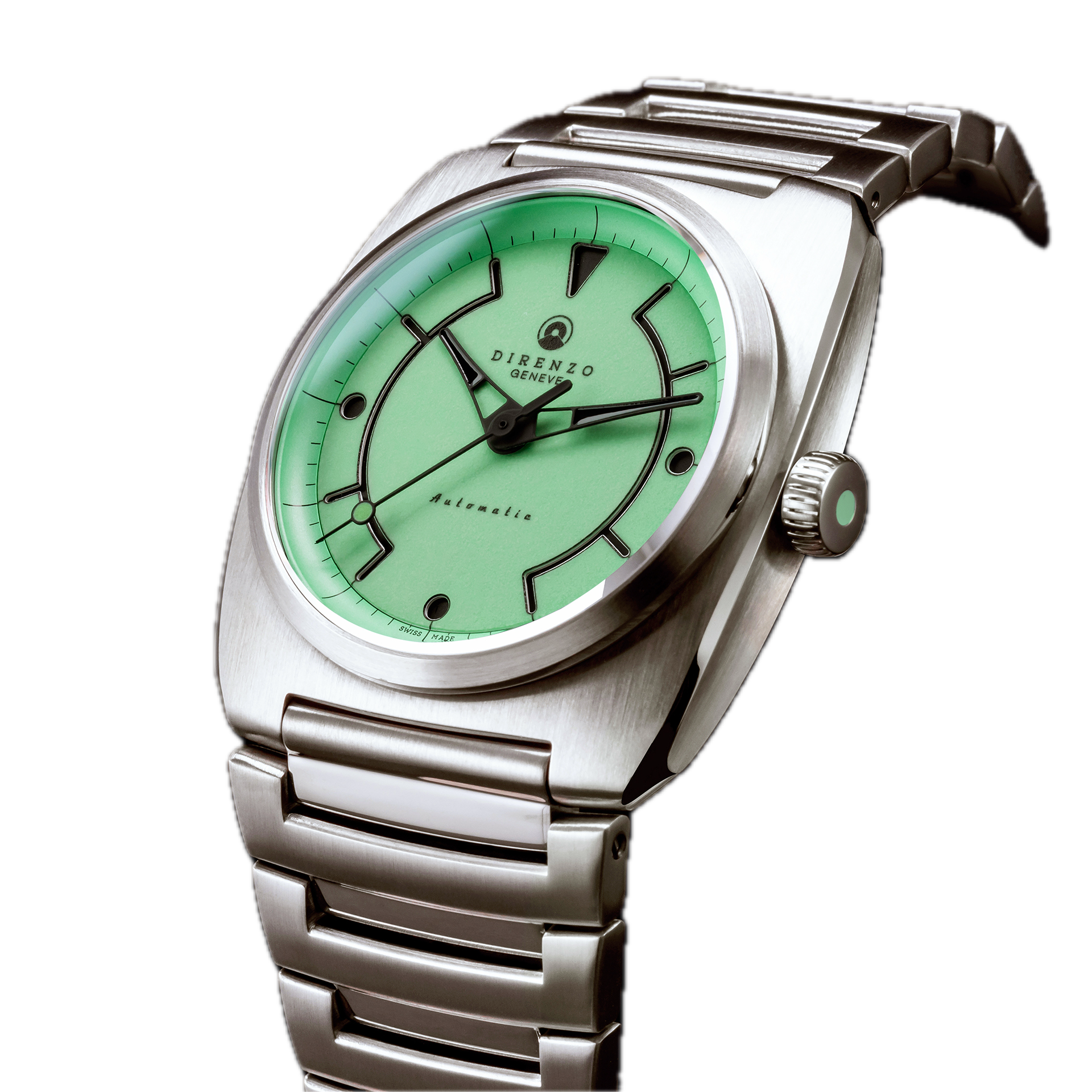 Direnzo DRZ 02R Aerolite 2026 - Mint Full Lume Dial - No Date - Preorder Special Offer